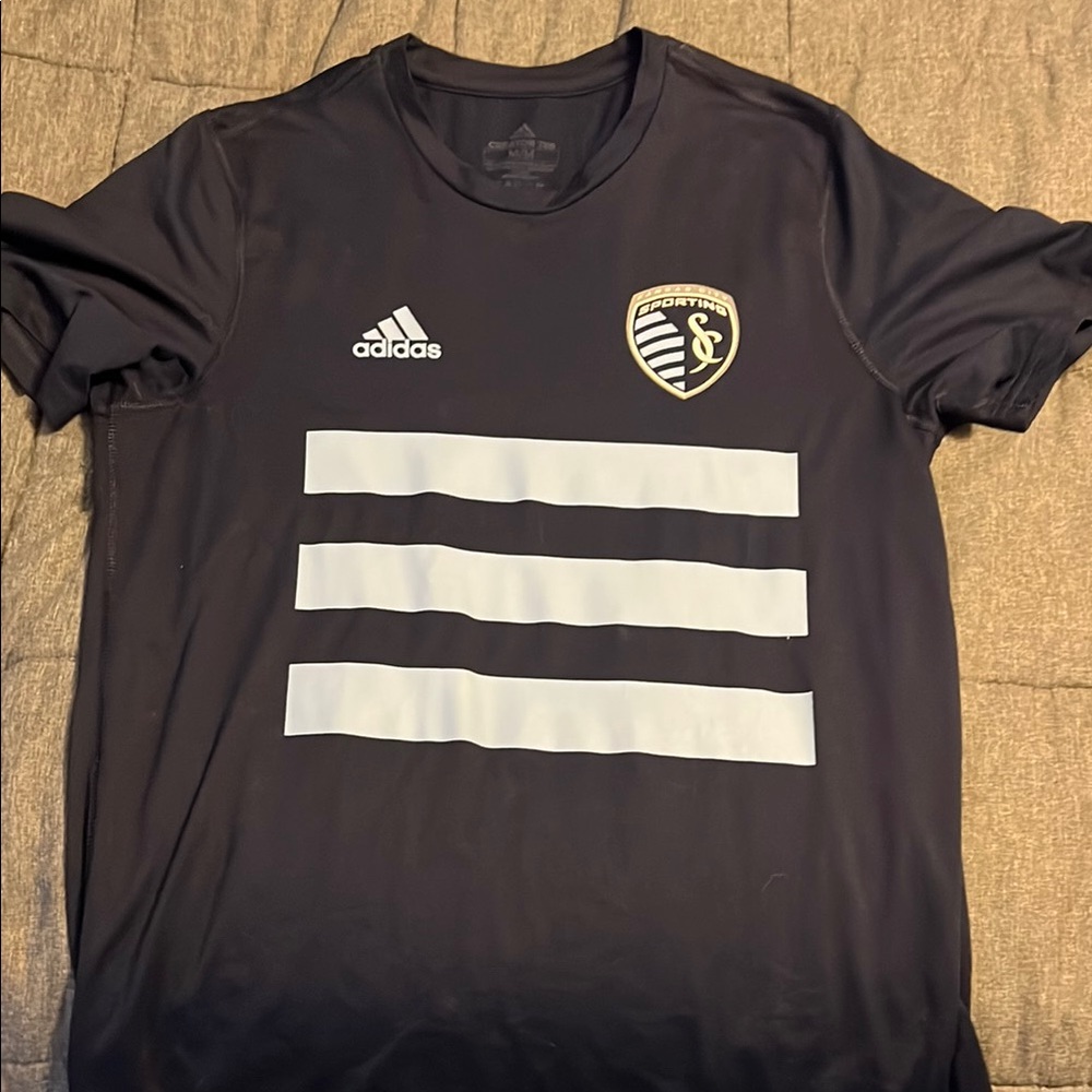 Adidas Navy Sporting KC Soccer Shirt